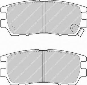 Комплект тормозных колодок, дисковый тормоз FERODO FDB804