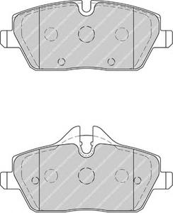 Комплект тормозных колодок, дисковый тормоз FERODO FDB1974