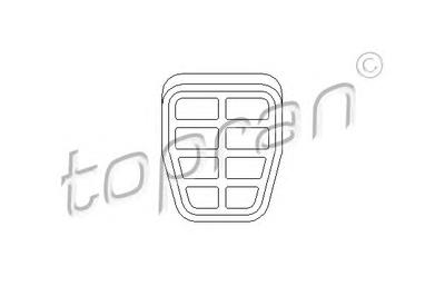 Педальные накладка, педаль тормоз TOPRAN 103 409