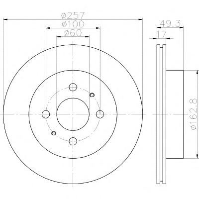 Тормозной диск TEXTAR