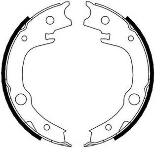 Комплект тормозных колодок, стояночная тормозная система FERODO FSB4014