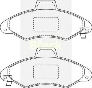 Комплект тормозных колодок, дисковый тормоз BRECK 23300 00 702 10