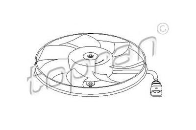 Вентилятор, охлаждение двигателя TOPRAN 111 285