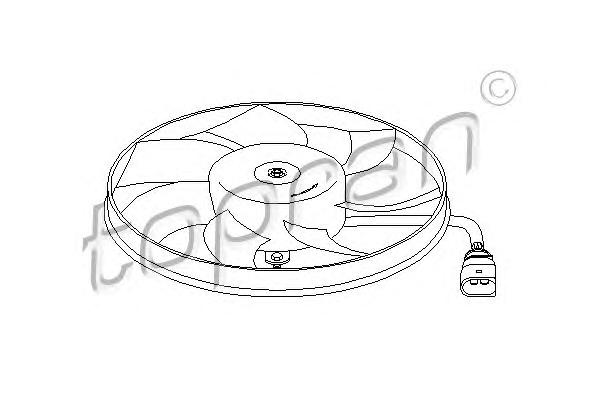 Вентилятор, охлаждение двигателя TOPRAN