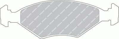 Комплект тормозных колодок, дисковый тормоз FERODO FDB519