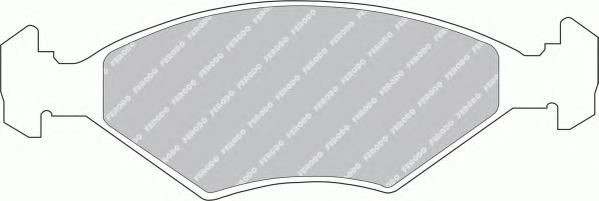 Комплект тормозных колодок, дисковый тормоз FERODO