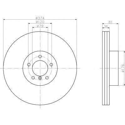 Тормозной диск TEXTAR