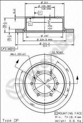 Тормозной диск BREMBO