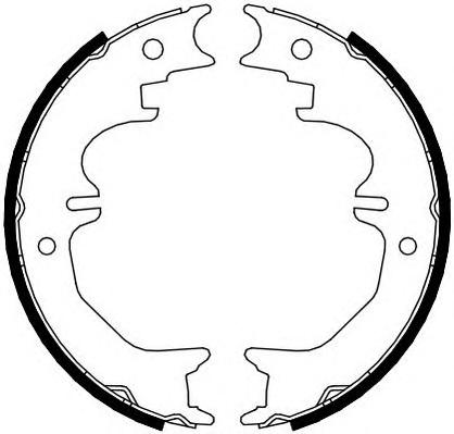 Комплект тормозных колодок, стояночная тормозная система FERODO