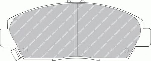 Комплект тормозных колодок, дисковый тормоз FERODO