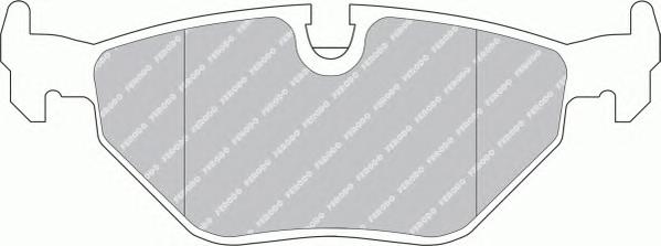 Комплект тормозных колодок, дисковый тормоз FERODO