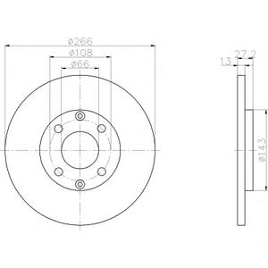 Тормозной диск TEXTAR 98200 0891 0 1