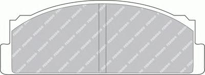 Комплект тормозных колодок, дисковый тормоз FERODO FDB29