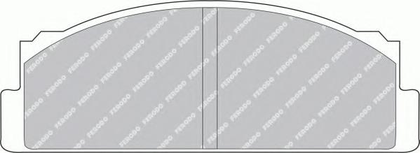 Комплект тормозных колодок, дисковый тормоз FERODO