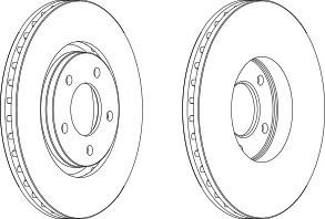 Тормозной диск FERODO DDF1372