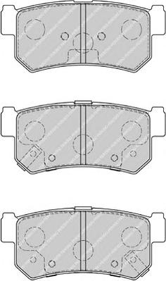 Комплект тормозных колодок, дисковый тормоз FERODO