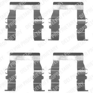 Комплектующие, колодки дискового тормоза DELPHI