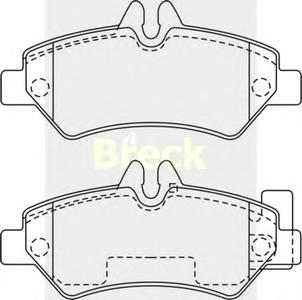 Комплект тормозных колодок, дисковый тормоз BRECK 29190 00 703 10