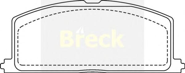 Комплект тормозных колодок, дисковый тормоз BRECK