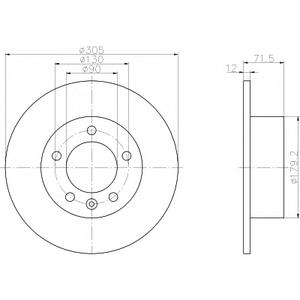 Тормозной диск TEXTAR 98200 2287 0 1