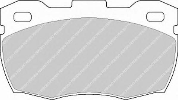 Комплект тормозных колодок, дисковый тормоз FERODO