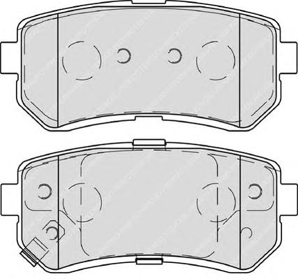 Комплект тормозных колодок, дисковый тормоз FERODO
