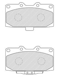 Комплект тормозных колодок, дисковый тормоз FERODO FDB1982