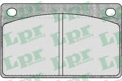 Комплект тормозных колодок, дисковый тормоз LPR 05P161