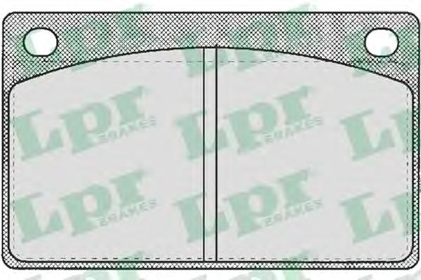 Комплект тормозных колодок, дисковый тормоз LPR