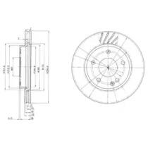 Тормозной диск DELPHI BG3395