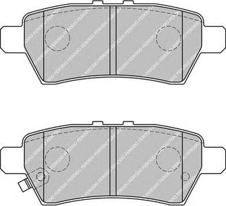 Комплект тормозных колодок, дисковый тормоз FERODO FDB1882