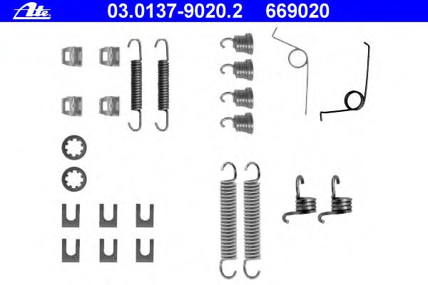 Комплектующие, тормозная колодка ATE