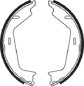 Комплект тормозных колодок, стояночная тормозная система FERODO FSB645