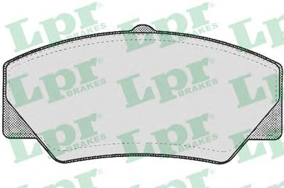 Комплект тормозных колодок, дисковый тормоз LPR 05P277