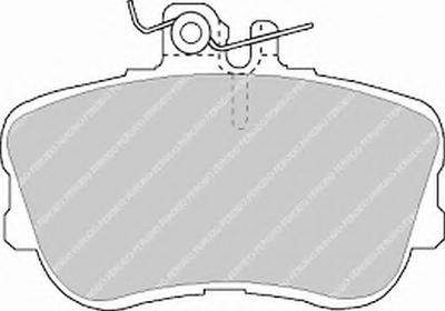 Комплект тормозных колодок, дисковый тормоз FERODO FDB854