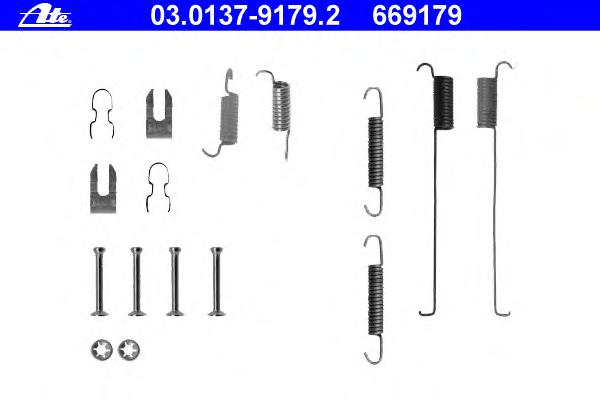 Комплектующие, тормозная колодка ATE