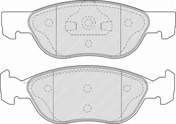 Комплект тормозных колодок, дисковый тормоз FERODO