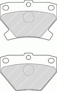 Комплект тормозных колодок, дисковый тормоз FERODO FDB1395