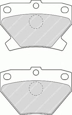 Комплект тормозных колодок, дисковый тормоз FERODO