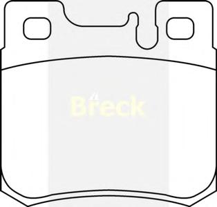 Комплект тормозных колодок, дисковый тормоз BRECK 21197 00 704 20