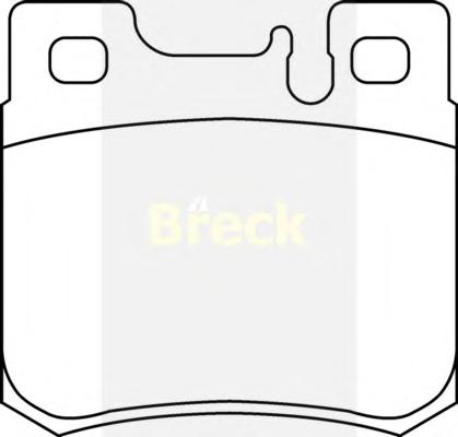 Комплект тормозных колодок, дисковый тормоз BRECK
