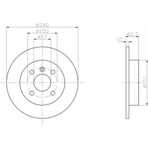 Тормозной диск TEXTAR 98200 0920 0 1