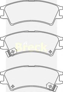Комплект тормозных колодок, дисковый тормоз BRECK 23238 00 702 10