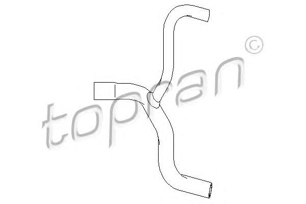 Патрубок системы охлаждения TOPRAN