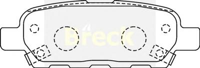 Комплект тормозных колодок, дисковый тормоз BRECK 23871 00 702 10