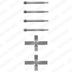 Комплектующие, колодки дискового тормоза DELPHI