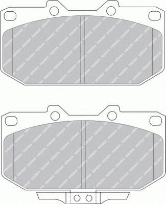 Комплект тормозных колодок, дисковый тормоз FERODO