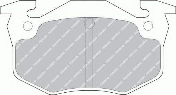 Комплект тормозных колодок, дисковый тормоз FERODO