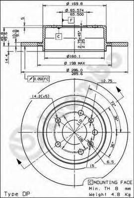 Тормозной диск BREMBO