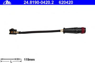 Датчик износа тормозных колодок ATE 24.8190-0420.2